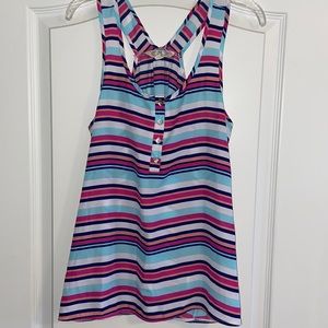 Multi-Color Striped Tank